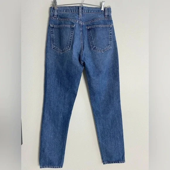 REFORMATION Julia High Cigarette Jean Baltic Wash Size 25 - Picture 6 of 12